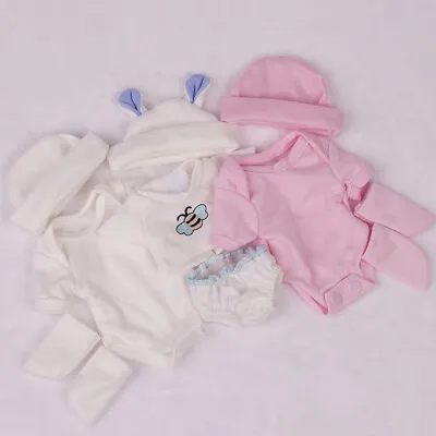 3in1 Romper+Hat+Socks Set Clothes For 10-11inch Reborn Baby Dolls Girl Boy Gift • $7.99