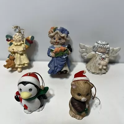 Mixed Lot Of 5 Mini Christmas Tree Ornaments / Figures- Nice • $4.37