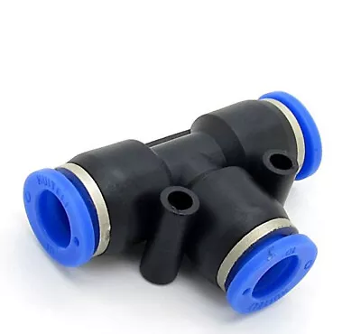 Pneumatic Push In Air Fittings - Union Tee 1/4 Hose • $30