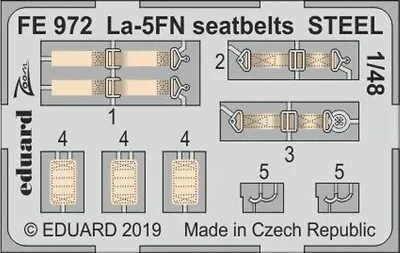 Eduard 1/48 La-5FN Seatbelt STEEL (Zvezda) FE972 • $5.99