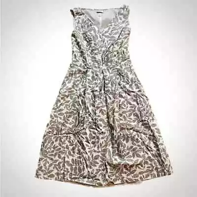 Isaac Mizrahi Target Gray Floral Pleated Dress Womens 6 • $28