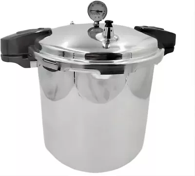 Aluminum Pressure Cooker 23-Quart Induction Compatible Canner Cookware Pot 8psi • $94.95