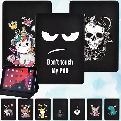 Print Leather Stand Cover PU Case For APPLE IPad Mini 12345 IPad 23456789th+Pen • £7.99
