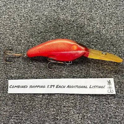 Mann's Designer Crankbait Vintage Deep Diving Rattling Crankbait Lure - Red • $6.29