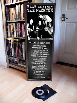 Rage Against The Machine Bullet In The Head Poster Lyric Sheet Ratm • £18.99