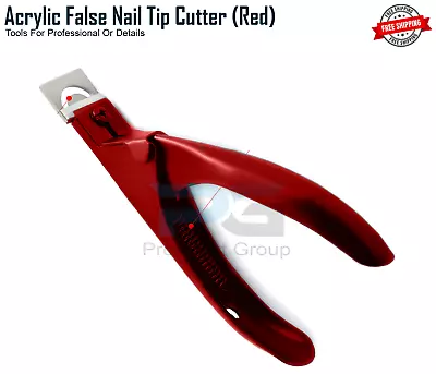 Acrylic False Nail Tip Red Cutter Clipper Slicer Nails Edge Salon (Clearance) • £3.29