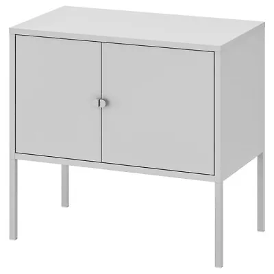 IKEA Cabinet Cupboard Home Office Storage Living Metal Grey 60x35cm • £77.37