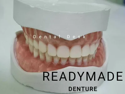READYMADE DENTURE UPPER/LOWER(FULL) WITH RELINING KIT At Best Price EXPRESS SHIP • $93.95