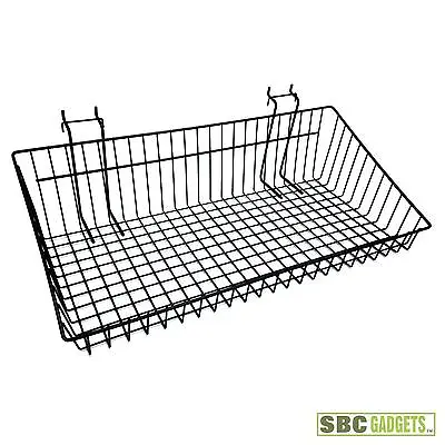 23  Wire Mesh Basket Bin W/ Peg Hooks - Hold Hang Small Items • $19.99