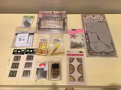  Scrapbook Embellishments Clipboard Metal Plaques Charms And More YOU CHOOSE • $0.99