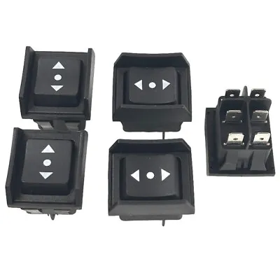 Bulk 5 PCS ON-OFF-ON Rocker Switch DPDT 15A 125V Guard Arrows Up/Down 3-Position • $9.99