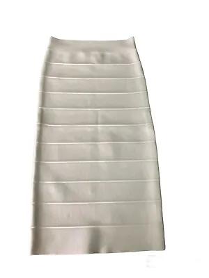 BCBG Maxazria White Bandage Pencil Skirt Bodycon Women's Size XXS  *LNWOT* • $19.99