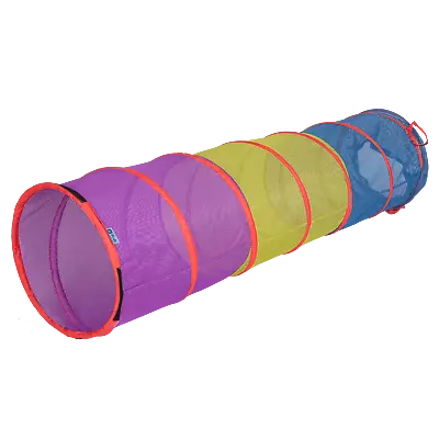 Pacific Play Tents  See Thru Institutional Tunnel - Purple-Lime Green & Blue • $40.99