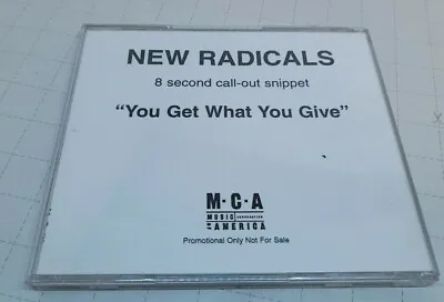 £3.99 • Buy New Radicals You Get What You Give 8 Second Call-out Snippet Promo CD RARE