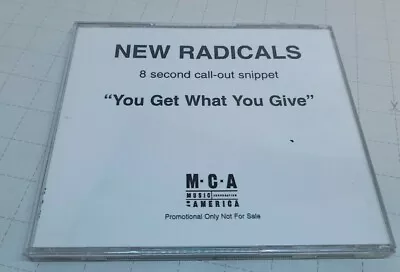 £3.99 • Buy New Radicals You Get What You Give 8 Second Call-out Snippet Promo CD RARE