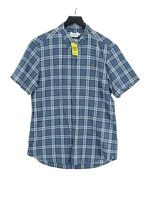 Farah Men's Shirt XL Blue Checkered 100% Cotton Basic • £12.40