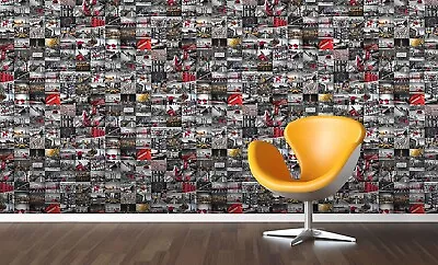 City Scene Paris London New York Feature Wall Wallpaper Roll Size 10.05m X 0.53m • £11.95