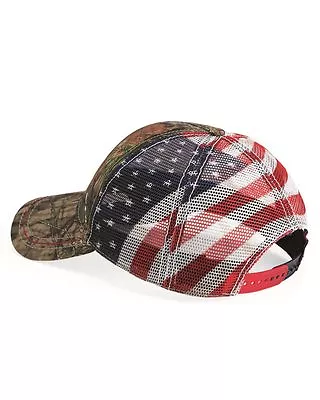 USA CAMO Hunting Caps Mesh Baseball Hat Trucker Realtree Mossy Oak US Flag • $12.95