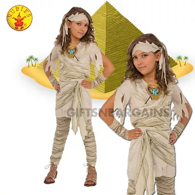 Egyptian Mummy Costume Zombie Girls Fancy Dress Halloween Dead Sphinx Crypt  M/L • $43.95