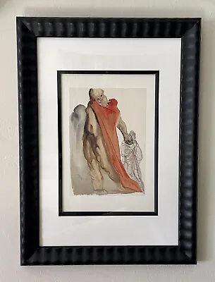 $1200 • Buy Salvador Dali, Divine Comedy, Virgil Reproaches, 1st Edition, Woodcut Engraving