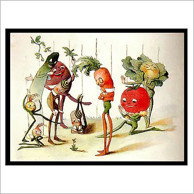 Funny Vegetable Picture Aluminium Metal Sign Office Garage Kitchen Wall • £2.95