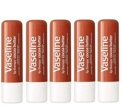 Vaseline Lip Therapy Cocoa Butter With Petroleum Jelly. Lot Of 5. New! • $12.99