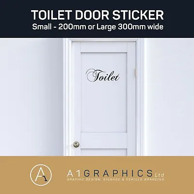 £1.89 • Buy Toilet Door Sign Man Women -Wall Art Sticker Decal Decoration