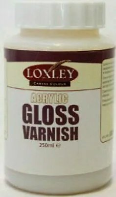 £10.65 • Buy Loxley Acrylic Transparent Gloss Varnish 250ml Pot Artist Medium Protection LA06