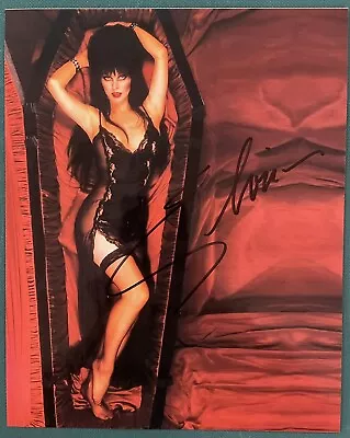 Elvira Mistress Of Darkness Signed Autographed 8x10 Photo • $79.99