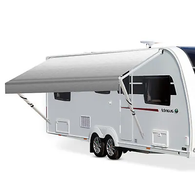 14FT Weatherproof Vinyl RV Awning Fabric Replacement Outdoor Canopy For Camper • $68.99