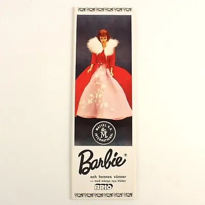 Barbie Mattel Brio Booklet 1965 Swedish European International Ken Skipper Ricky • $97.95