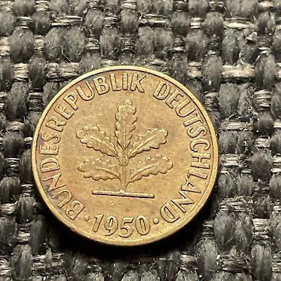 1950 D 5 Pfennig Germany Coin • $1.99