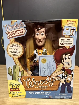$250 • Buy Toy Story Sheriff Woody Talking Figure Signature Collection