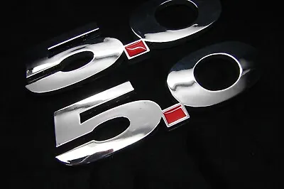 5.0 3d Chrome Silver Finish Emblem Sticker Decal Set (fits: Mustang F150) • $12.50