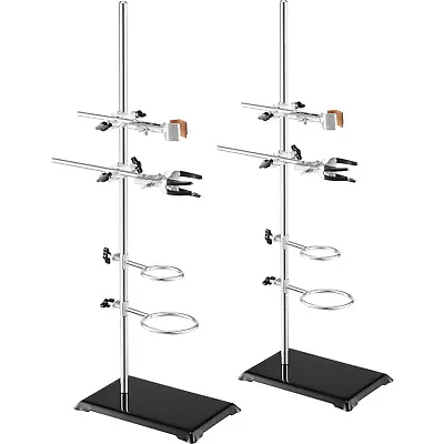 VEVOR Lab Stand Support Laboratory Retort Support Stand 2 Sets With Clamps • $40.99