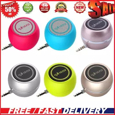 Mini Speaker Portable Stereo Music Audio Player For Phone Notebook Laptop Tablet • £10.45