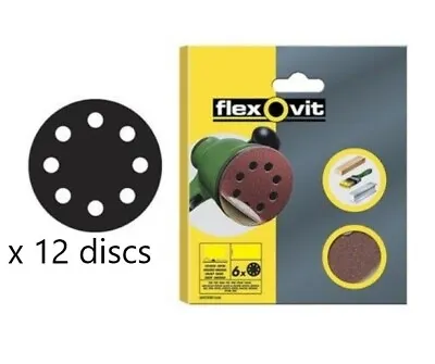 £8.70 • Buy Random Orbital Sander Hook And Loop Sanding Disc 150mm X12 Discs 80 Grit