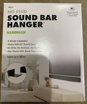 Hangman SBH-6 Home Theater No-Stud Sound Bar Speaker Mount Hanger Free Ship • $19.99