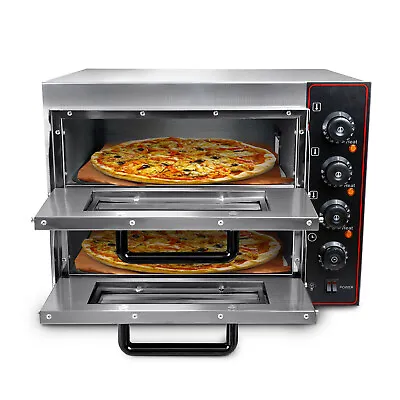 Commercial Countertop Pizza Oven Double Deck Pizza Marker 16  Pizza Indoor • $271.61