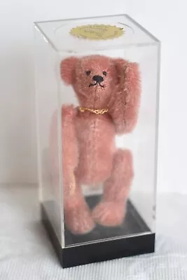 4  Miniature LITTLE GEM Pink Mohair Jointed Teddy Bear JASMINE LE #429/3000 (G) • $35