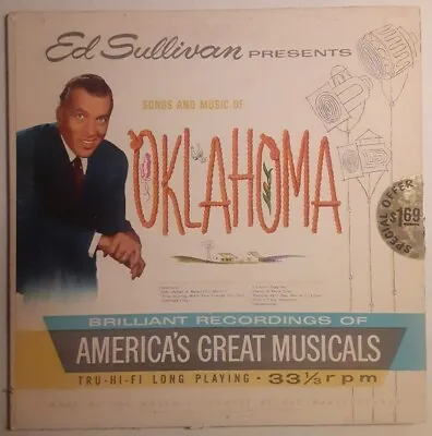 Ed Sullivan Presents Songs & Music Of Oklahoma Vinyl LP Record Album From 1959 • $7.30