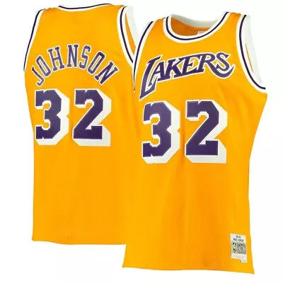NBA Mitchell & Ness Magic Johnson Jersey Los Angeles Lakers • $60