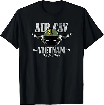 New Limited Air Cav Vietnam Huey Pilot Helmet T-Shirt Free Shipping • $22.99