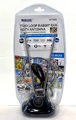 Digital HD UHF VHF TV Rabbit Ear TV Antenna With Booster Knob Control TV Antenna • $9.45