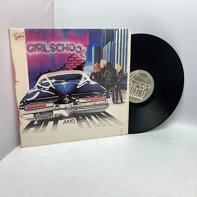 Girlschool ‎Hit And Run US 1981 VG+ Heavy Metal Stiff Records LP Vinyl PRC Press • $21.32