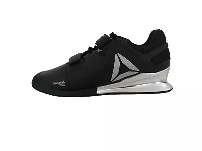 Reebok Legacy Lifter Mens US 8 UK 7 Black Chrome Weightlifting Flat Sole Shoes • $140