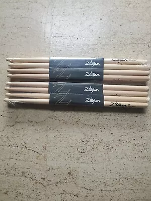 Zildjian 5B Hickory Drumsticks 8 PAIR (16 Sticks) BRAND NEW In Original Packing • $94.22