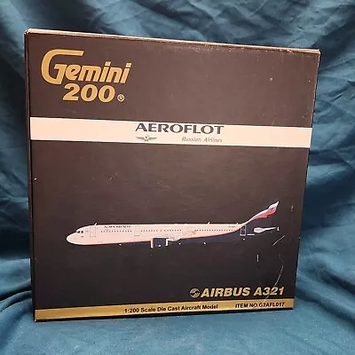 Gemini Jets 1:200 Aeroflot Airbus A321 Vp-bwn G2afl017 2007 Release 750 Pieces • $340