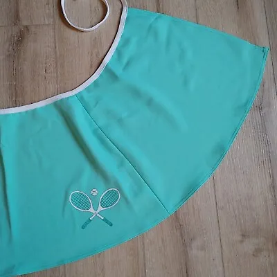 Vintage Turquoise Blue Wrap Tennis Skirt • $15