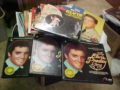 Elvis Presley 35 Item Lot 30 Lp's(3 Box Sets)1 Lp No Cover/3 Sleeves/1 Photo Slv • $99.99